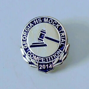 2014 Georgia High School Mock Trial Lapel Pin
